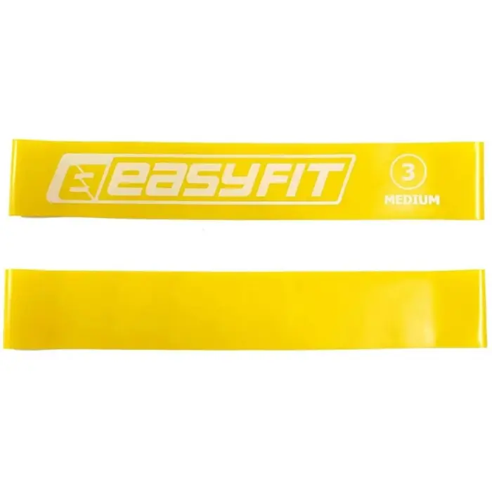 Гумове кільце Easyfit #3, жовтий (для занять фітнесом, йогою, пілатесом і кросфітом)