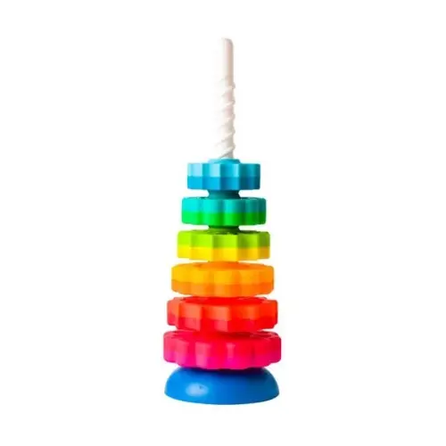 Гвинтова пірамідка Fat Brain Toys SpinAgain тактильна