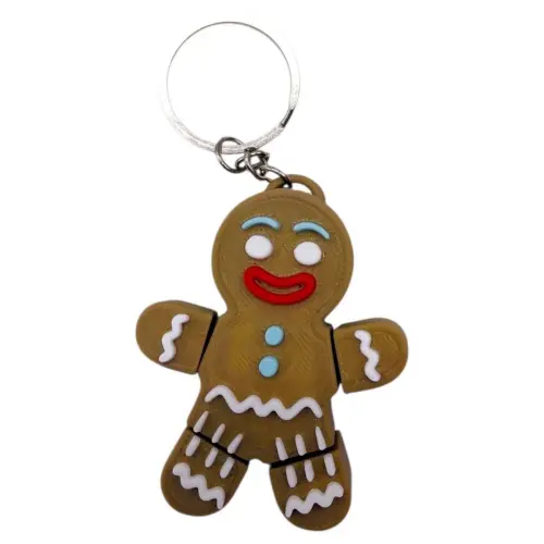 Брелок 3d печать "Мужчина-печенье" (ВИД 2), KEYCHAIN