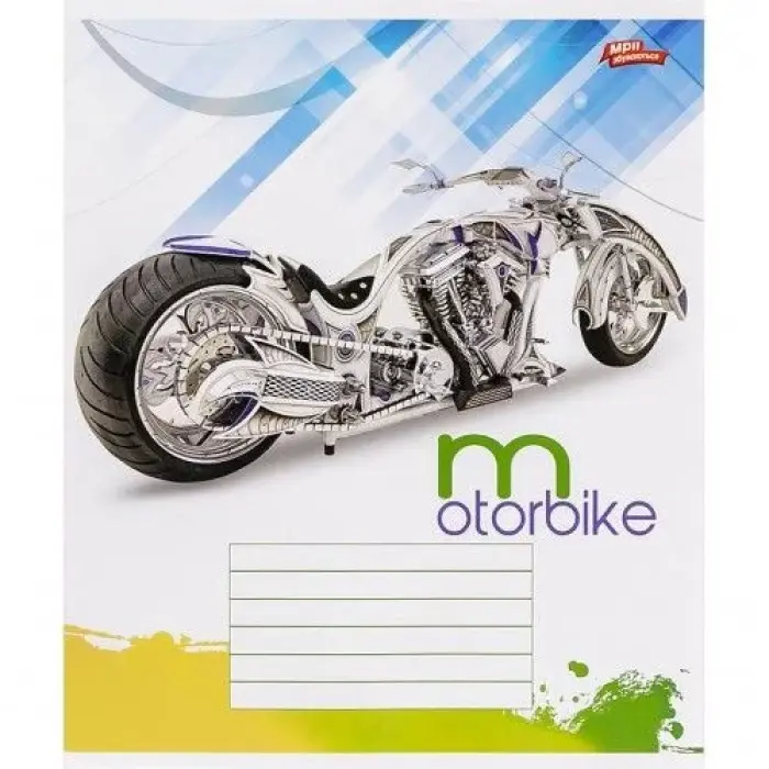 Зошит на 12л, лінія "MOTORBIKE" (20 шт)