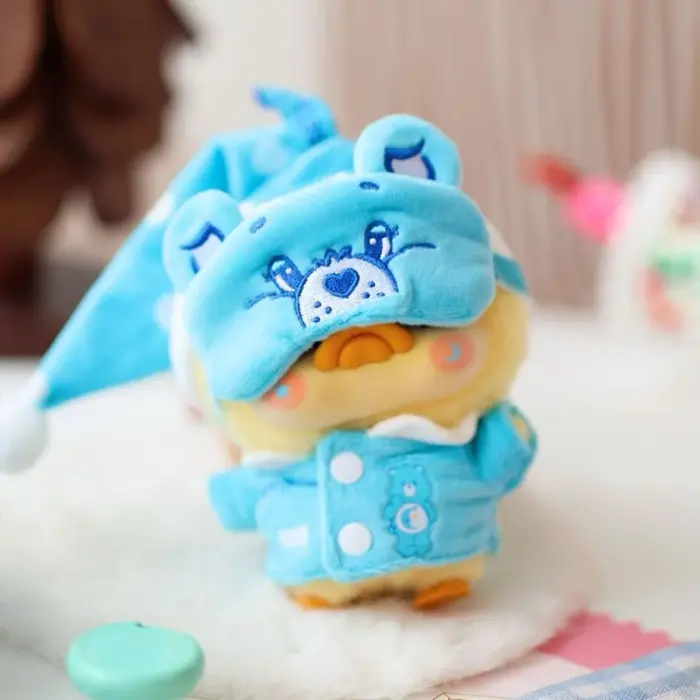 Колекційна мʼяка іграшка з кільцем POP TOP 1983toys серії Upset Duck x Care Bears - Будь веселкою