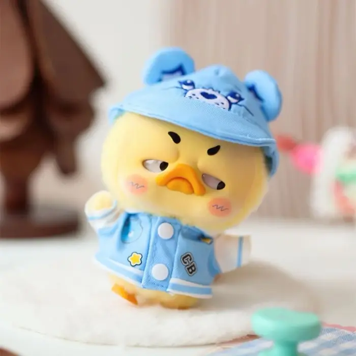 Колекційна мʼяка іграшка з кільцем POP TOP 1983toys серії Upset Duck x Care Bears - Будь веселкою