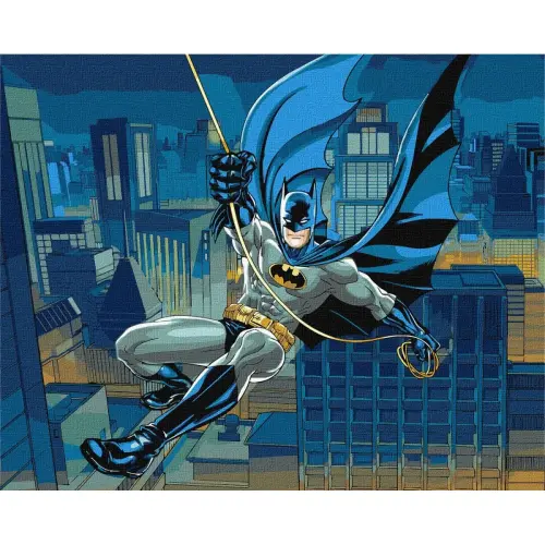 КАРТИНА ПО НОМЕРАХ WB "BATMAN: ПОКЛИК ТІНІ" 40Х50 СМ