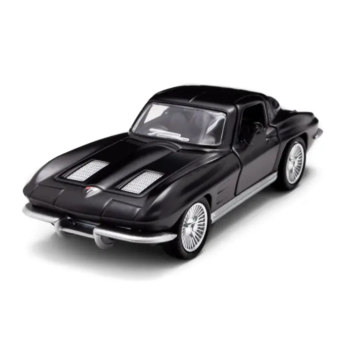 Автомодель - CHEVROLET CORVETTE SPLIT WINDOW 1963 (матовый черный)