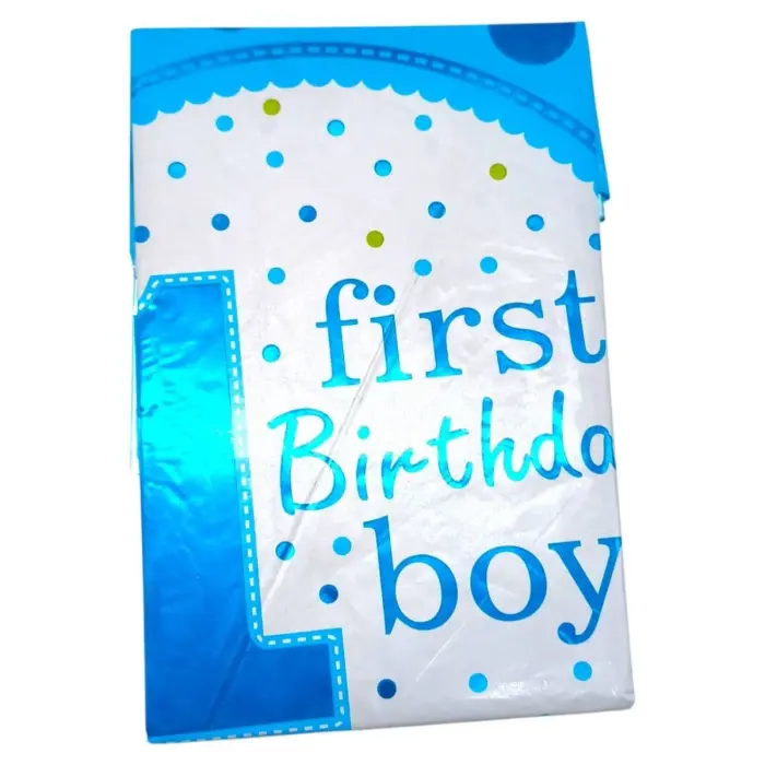 Кульки фольговані набір "First birthday-Boy" 5шт.=1шт*80см+4шт*45см