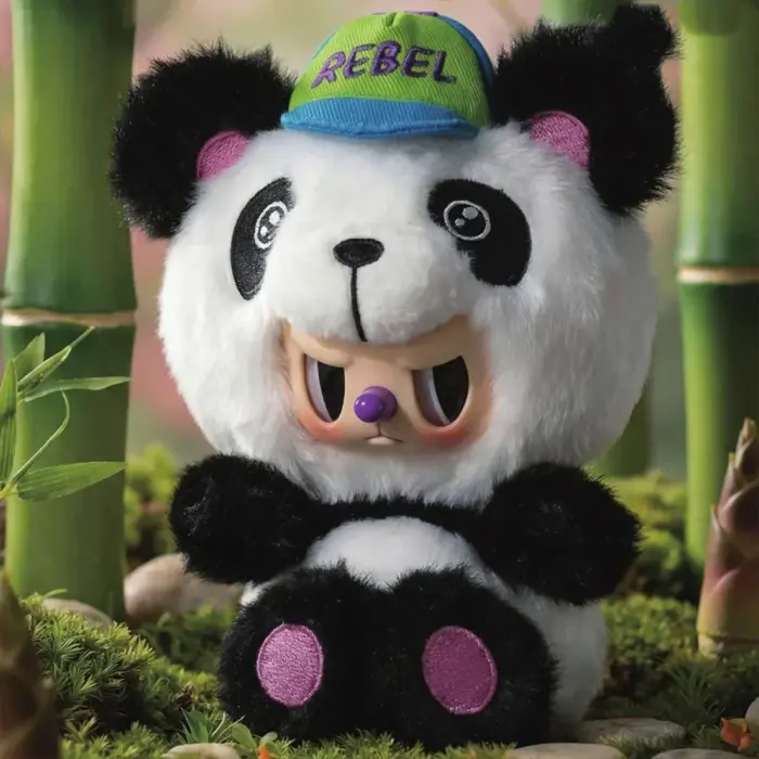 Колекційна м'яка іграшка з кільцем POP TOP Rebel Bear серії Sweet Zoo - Зоомалюки