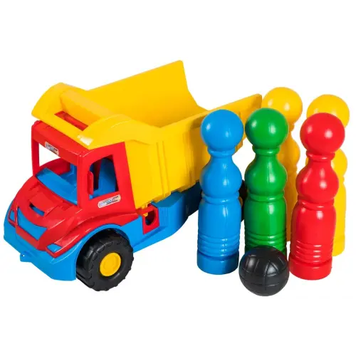 Multi truck вантажівка з кеглями синій