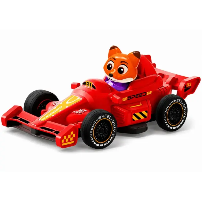 Машинка на радиоуправлении "Зоотрополис/Zootopia", подсветка, парогенерация, аккумулятор 3.7 V, пульт управления 2.4 GHz, в коробке (КРАСНЫЙ)