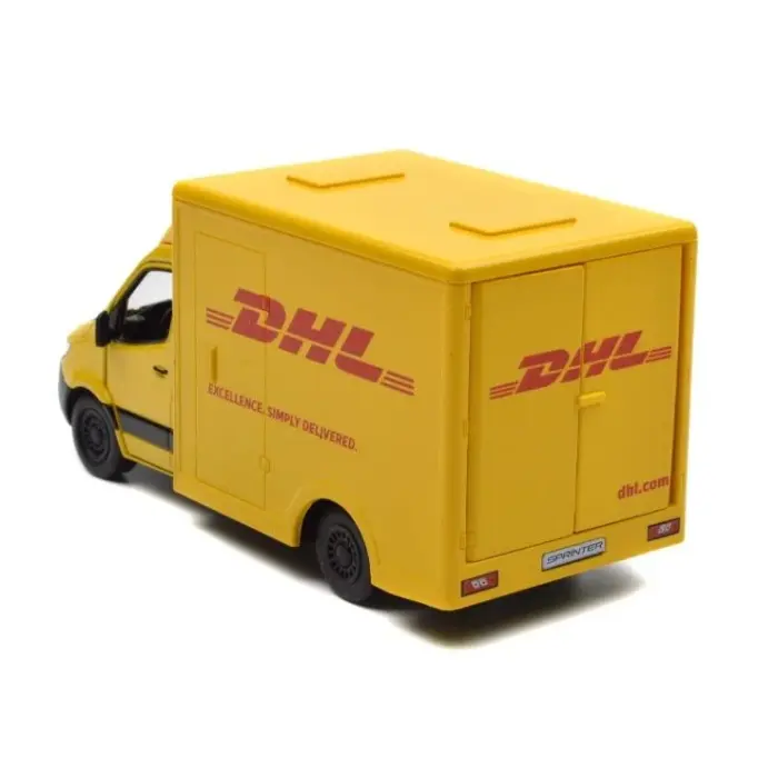 Модель легкова MERCEDES-BENZ Sprinter (DHL Edition 5ʼʼ KT5475W метал.інерц.відкр.дв.кор)
