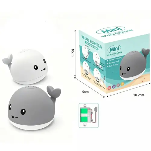 Кит з фонтаном, працює від USB-кабелю (мікс)