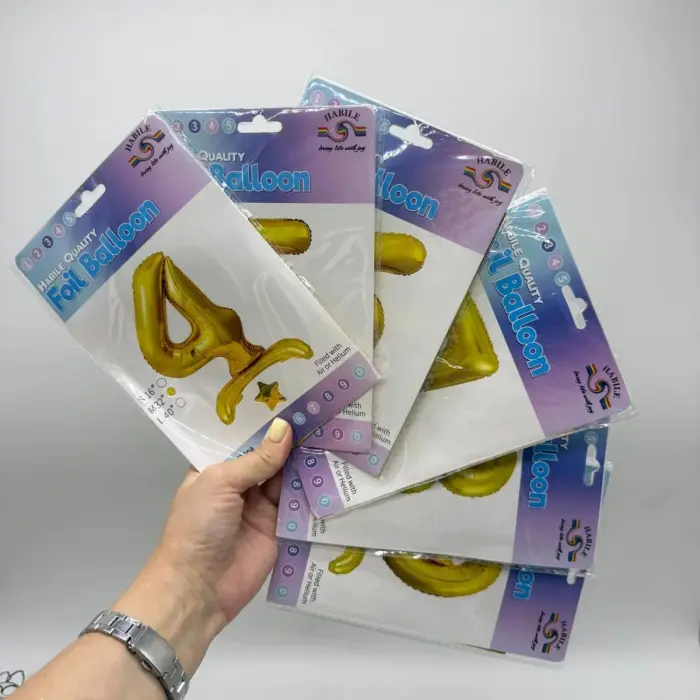 Кулька фольгована цифра "0" підлогова 80 см