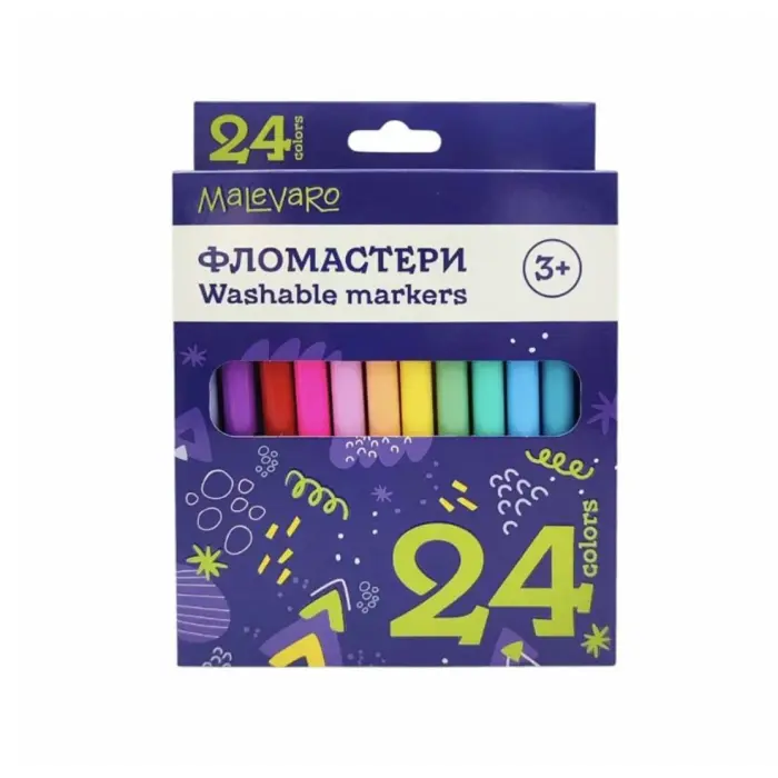 Набір фломастерів 24 кольори, в коробці