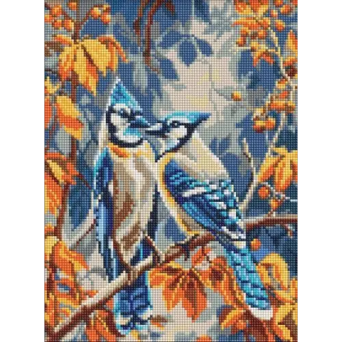 Алмазна мозаїка - Блакитні сойки ©art_selena_ua
