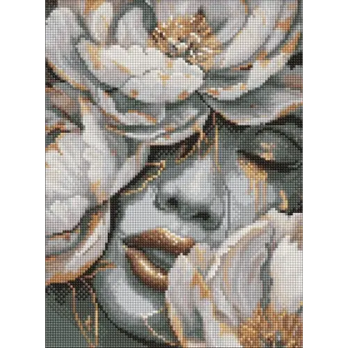 Алмазна мозаїка - Таємниця квіткового погляду ©art_selena_ua