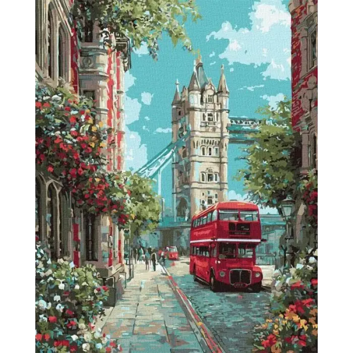 Картина за номерами - Квітучий Лондон ©art_selena_ua