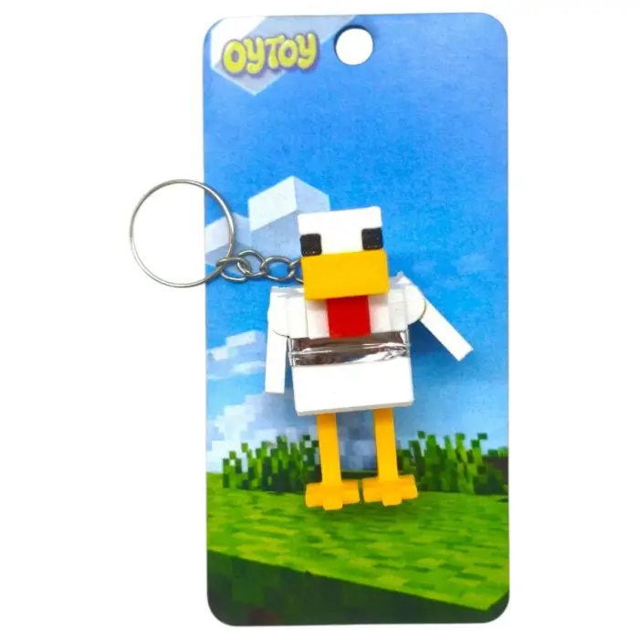 Брелок 3D печать "Minecraft Chicken/ Курица"