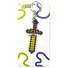 Брелок 3D друк "Minecraft Sword Tool / Меч Keychain, Золотий"
