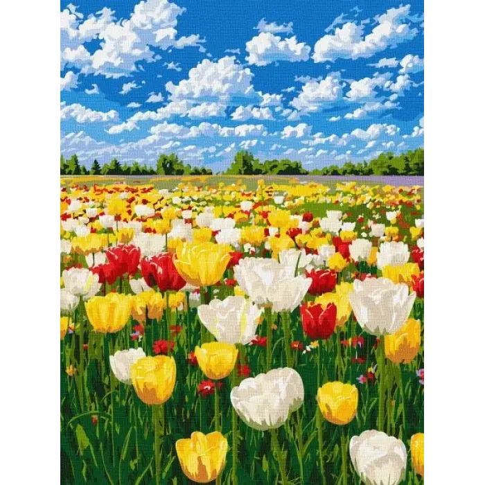 Картина за номерами - Барвисте цвітіння ©art_selena_ua