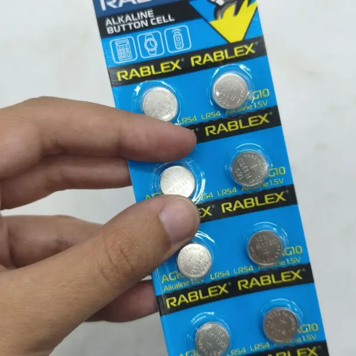 Батарейка RABLEX "таблетка" 1.5V AG10 (LR54) ціна за 1 блістер - 10 шт