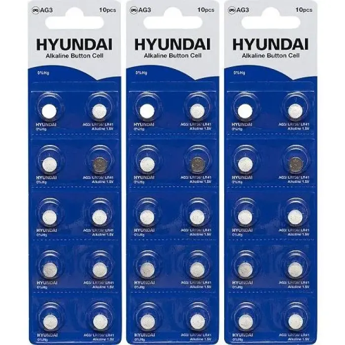 Батарейка HYUNDAIAG3 Blister 10 "таблетка" ціна за 1 блістер - 10 шт