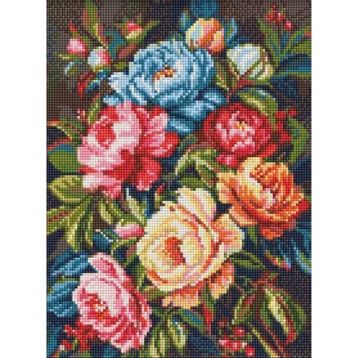 Алмазна мозаїка - Яскраві півонії ©art_selena_ua
