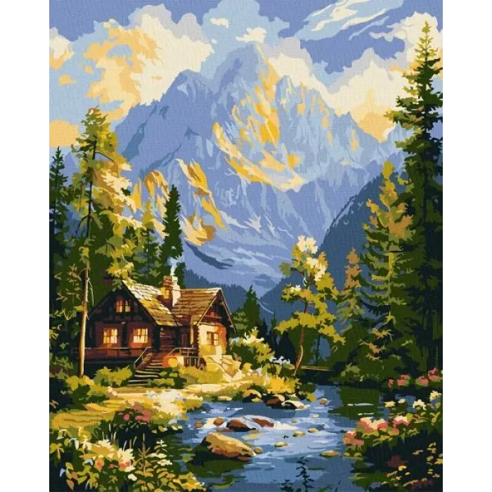 Картина за номерами - Затишок серед вершин ©art_selena_ua