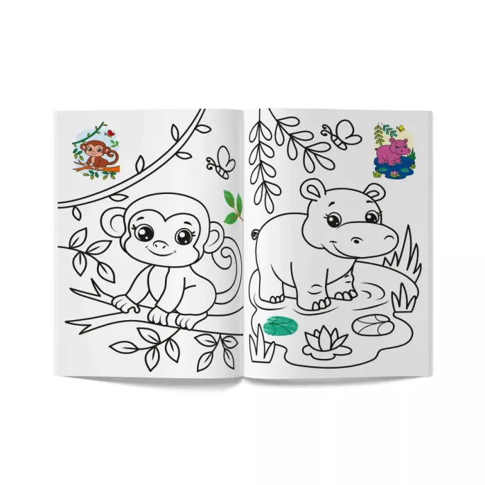 Книга розмальовка "Кольорованка. Зоопарк"