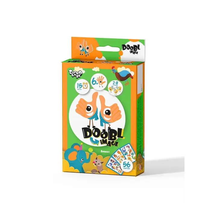 Настільна гра "Doobl image mini: Animals" укр