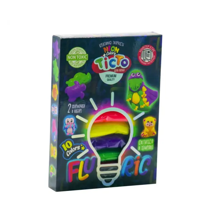 Набор для лепки "Fluoric", 10 цветов (укр)