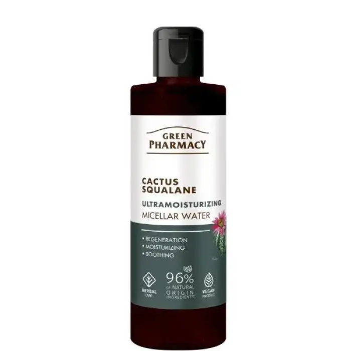 Green Pharmacy Мицеллярная вода Кактус + Сквалан, 200мл