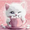 Картина по номерам "Какао для котика (картина №3)" 30х30 см