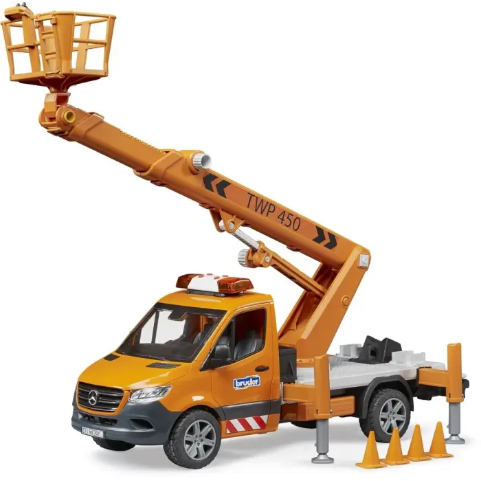 Машинка игрушечная MB Sprinter сервисной службы с телескопической корзиной