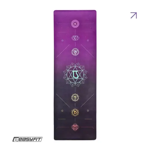 Коврик для йоги EasyFit Chakra Flow (замша-каучук)