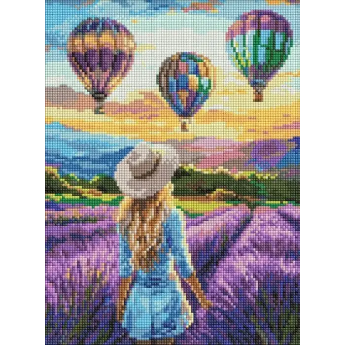 Алмазна мозаїка без підрамника - Лавандові пригоди ©art_selena_ua