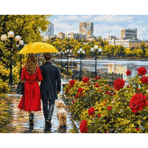 Картина за номерами - Прогулянка Донецьком ©art_selena_ua