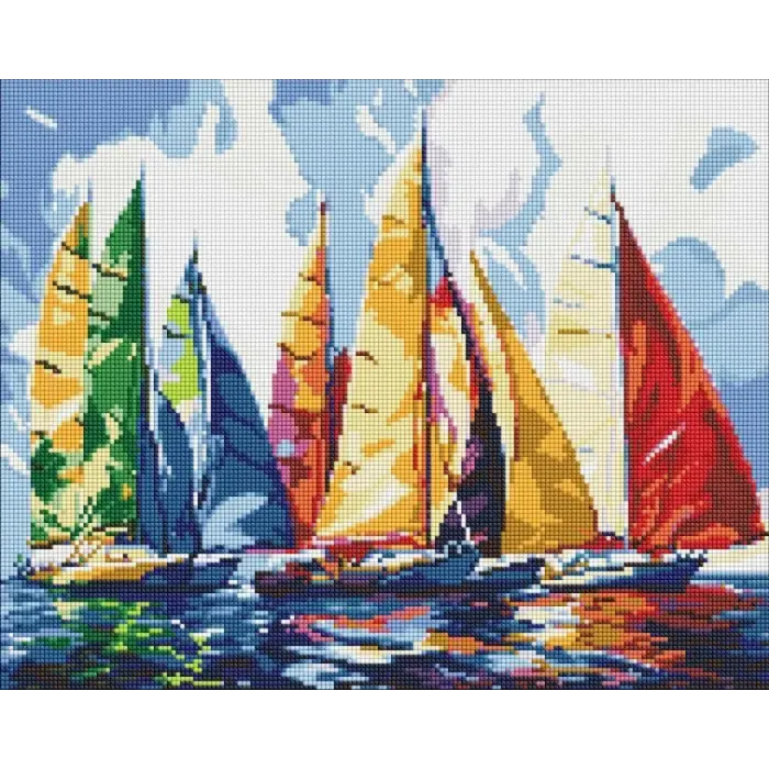 Алмазна мозаїка - Яскрава регата ©art_selena_ua