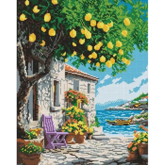 Алмазна мозаїка - Лимонне дерево ©art_selena_ua