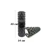 Масажний ролик EasyFit Grid Roller PRO 45 см Чорний