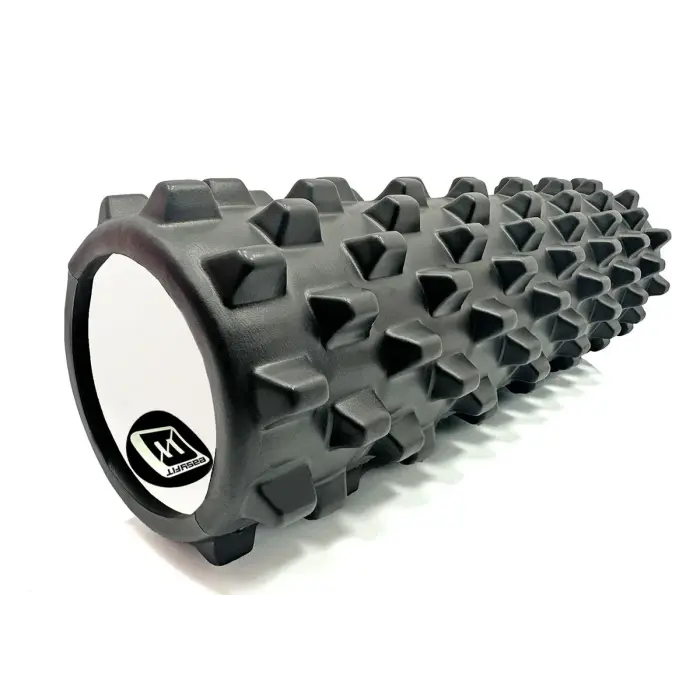 Масажний ролик EasyFit Grid Roller PRO 45 см Чорний