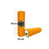Масажний ролик EasyFit Grid Roller Extreme 45 см Помаранчевий