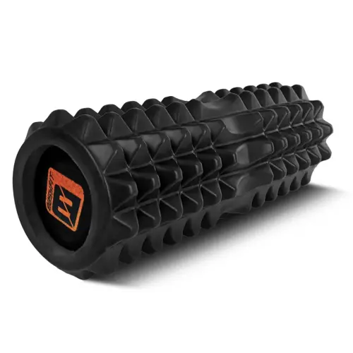 Масажний ролик EasyFit Solid Roller v.1.2s 33х13 см чорний