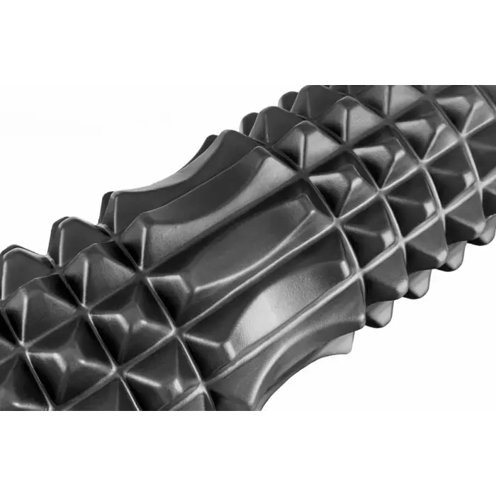 Масажний ролик EasyFit Solid Roller v.1.2s 33х13 см чорний