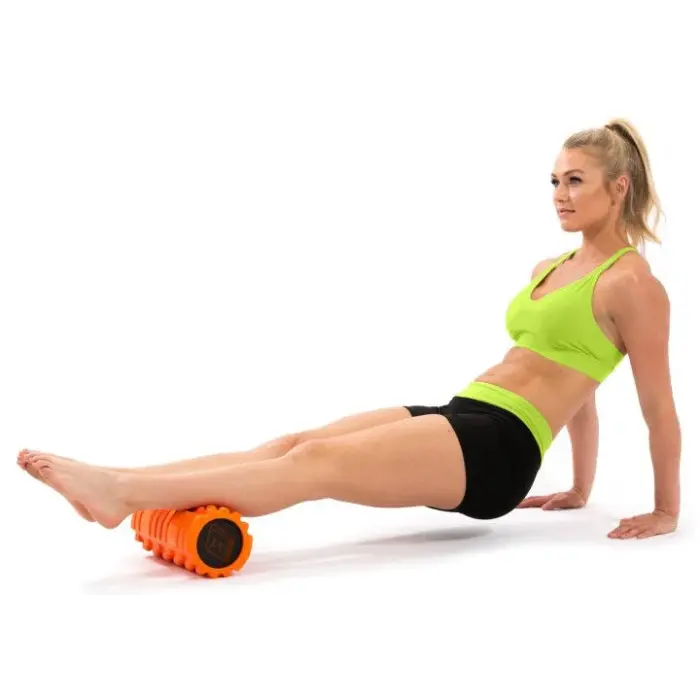 Масажний ролик EasyFit Solid Roller v.1.1s 33 см помаранчевий