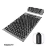 Масажний килимок EasyFit з подушкою (аплікатор Кузнєцова) + чохол Сірий з чорним