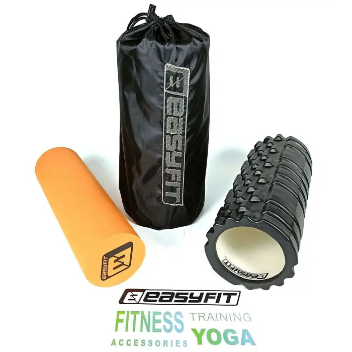 Массажный ролик EasyFit PRO Active 33 см двойной
