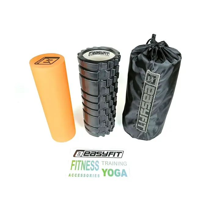 Массажный ролик EasyFit PRO Active 33 см двойной