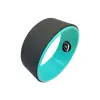 Колесо для йоги EasyFit TPE 33 см чорно-м'ятне