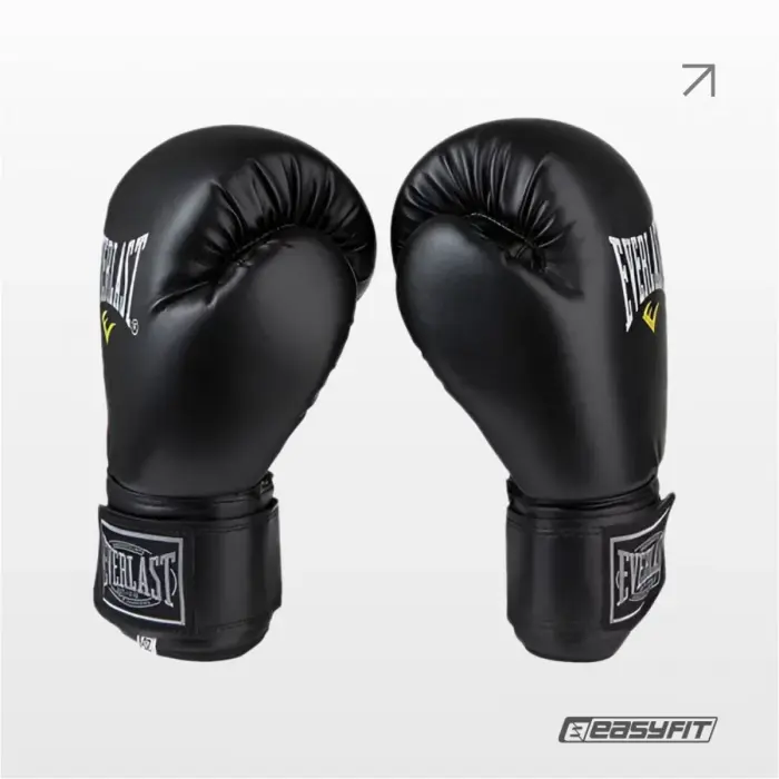 Боксерські рукавички Everlast 10 унцій (10 oz) чорні