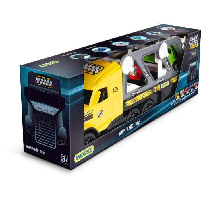 Большой грузовик с 2 авто купе (Magic Truck), 79 см