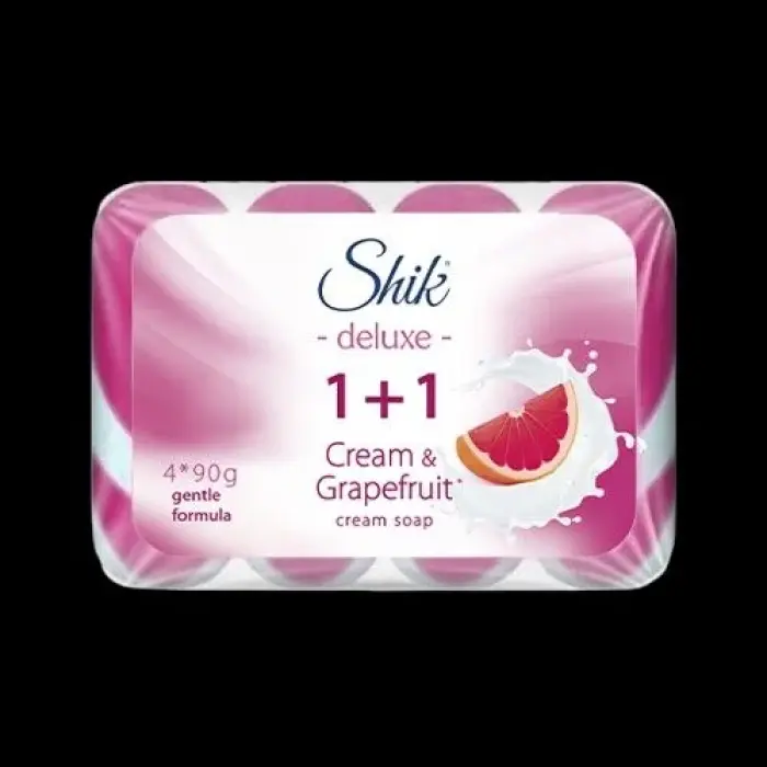 Shik 1+1 Deluxe крем-мило туалетне 4*90г крем/грйпфрут